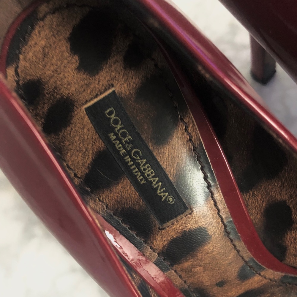 Dolce & Gabbana red patent leather heels - Picture 8 of 8